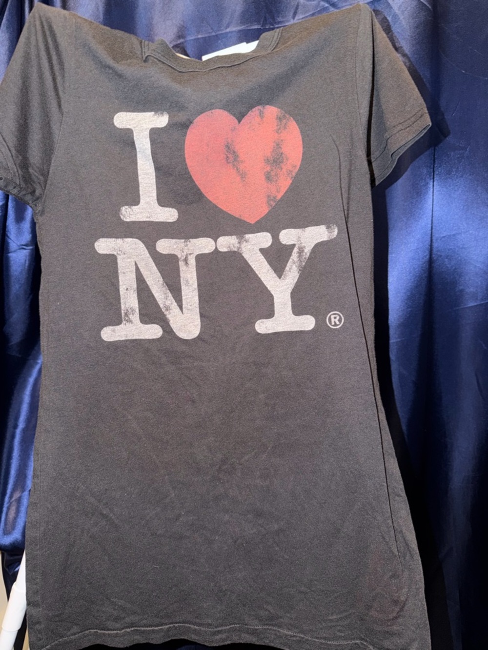 Junk Food Clothing Black Tee with Red Heart 'I ♥ NY' Graphic